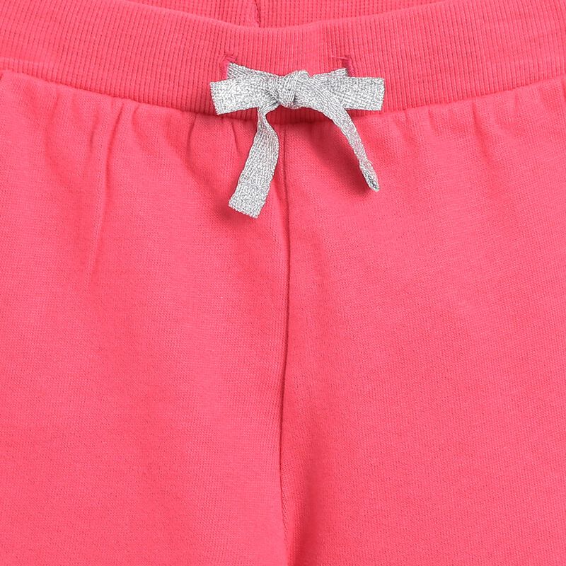 Girls Medium Pink Fleece Sweatpants image number 2